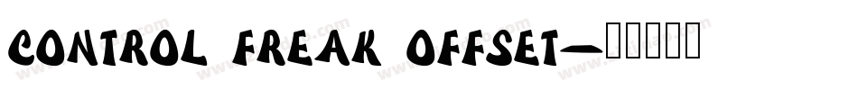 Control Freak Offset字体转换